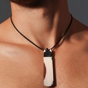 Bone Toki with Paua and Stain New Zealand Made by Maori Carver Great Gift